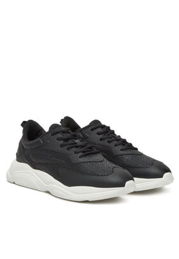 Hugo - HUGO Sneakersy Leon 50536270 Czarny. Kolor: czarny. Materiał: skóra
