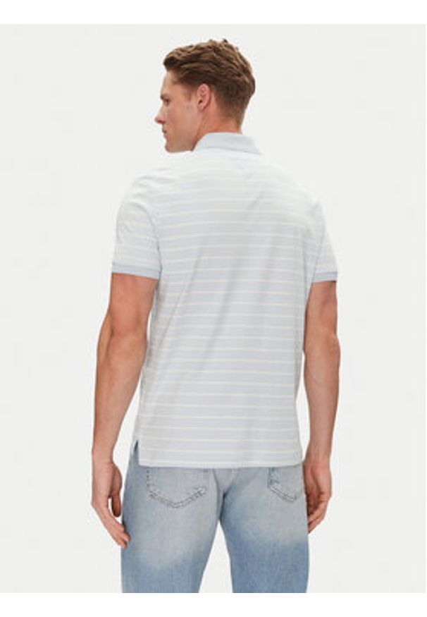 TOMMY HILFIGER - Tommy Hilfiger Polo MW0MW39994 Błękitny Regular Fit. Typ kołnierza: polo. Kolor: niebieski. Materiał: bawełna