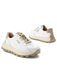 Białe Sneakersy Filippo Wygodne Buty Damskie Na Platformie. Kolor: biały. Obcas: na platformie #4