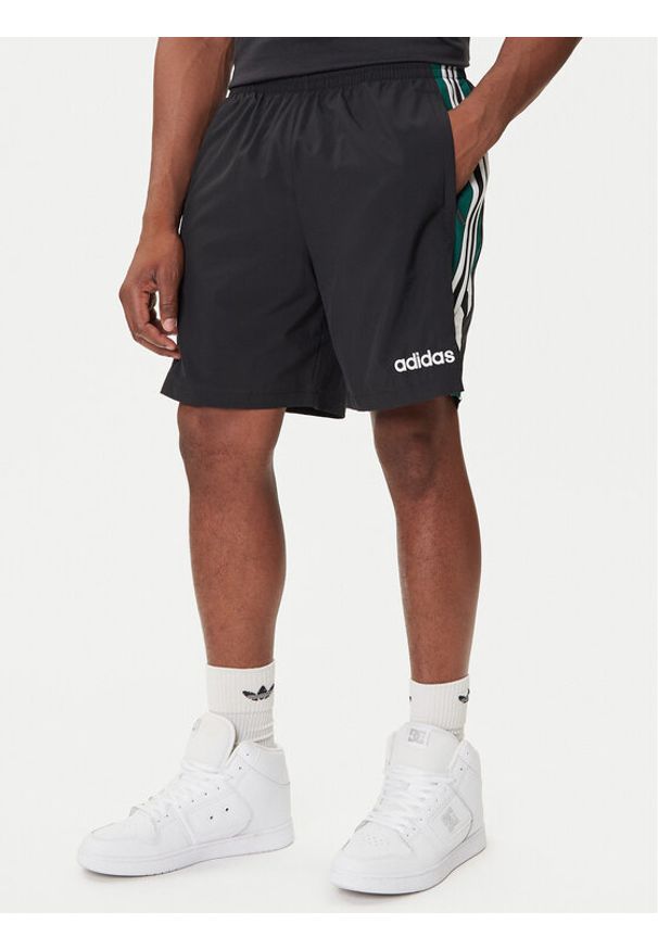 Adidas - adidas Szorty sportowe 90s Football JX3077 Czarny Loose Fit. Kolor: czarny. Materiał: syntetyk. Styl: sportowy