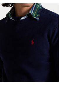 Polo Ralph Lauren Bluza 710766772003 Granatowy Regular Fit. Typ kołnierza: polo. Kolor: niebieski. Materiał: bawełna #5