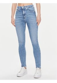 Calvin Klein Jeans Jeansy J20J221226 Niebieski Skinny Fit. Kolor: niebieski
