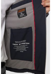 Guess - GUESS Granatowa męska kurtka Biker Jacket, Rozmiar M. Typ kołnierza: bez kaptura. Kolor: niebieski. Materiał: poliamid, syntetyk. Długość rękawa: długi rękaw. Długość: długie. Styl: wizytowy #5