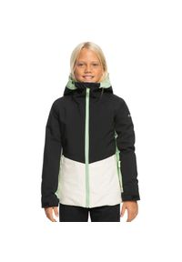 Kurtka narciarska dla dzieci Roxy Silverwinter membraną 10K. Kolor: czarny. Materiał: poliester. Sezon: zima. Sport: narciarstwo #1