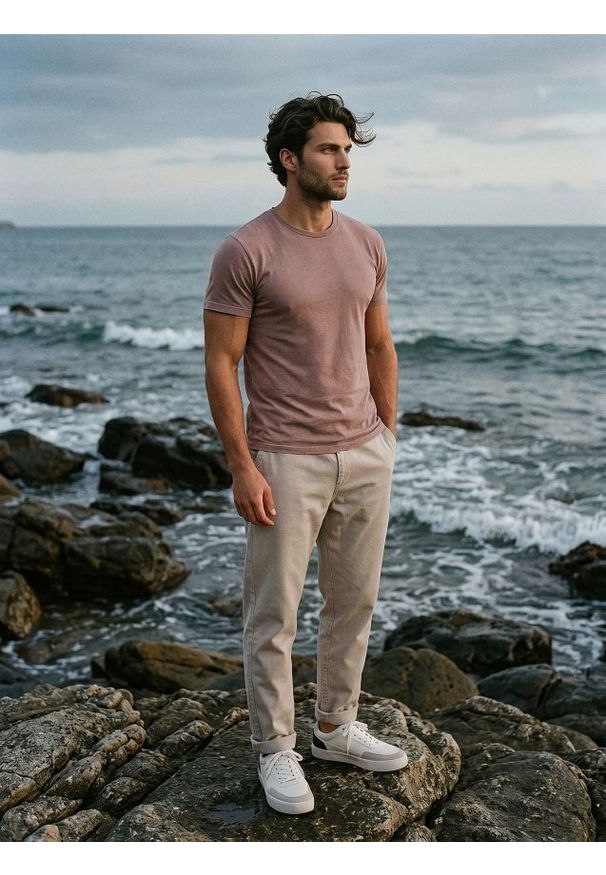 Sinsay - Bluza z efektem sprania - beżowy. Kolor: beżowy