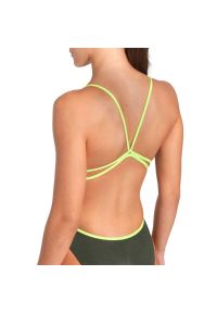 Strój do pływania Arena Solid Lace Back. Kolor: zielony