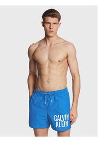 Calvin Klein Swimwear Szorty kąpielowe KM0KM00794 Niebieski Regular Fit. Kolor: niebieski. Materiał: syntetyk #2