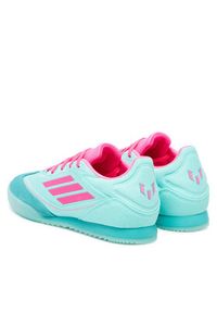 Adidas - adidas Buty do piłki nożnej F50 Messi Freestyle Indoor JH8831 Turkusowy. Kolor: turkusowy. Materiał: materiał #4