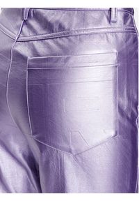 ROTATE Spodnie z imitacji skóry Embossed 1000902225 Fioletowy Relaxed Fit. Kolor: fioletowy. Materiał: skóra #4