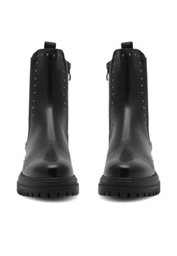 Sergio Bardi Botki RST-C1057-01SB Czarny. Kolor: czarny. Materiał: skóra