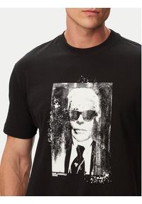 Karl Lagerfeld Jeans T-Shirt B3M17006 Czarny Regular Fit. Kolor: czarny. Materiał: bawełna #3