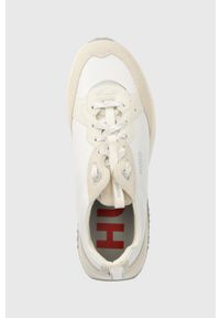 Hugo - HUGO sneakersy Kane kolor biały 50503104. Nosek buta: okrągły. Zapięcie: sznurówki. Kolor: biały. Materiał: guma #3