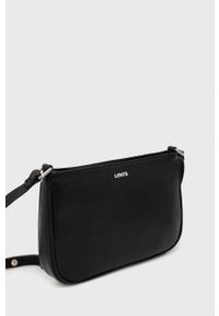 Levi's® - Levi's torebka skórzana kolor czarny. Kolor: czarny. Materiał: skórzane. Styl: biznesowy #2