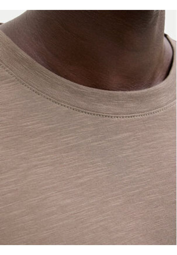 Jack & Jones T-Shirt Dover 12288897 Beżowy Relaxed Fit. Kolor: beżowy. Materiał: bawełna