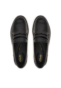 Clarks Półbuty Straven2 Penny 26320277 Czarny. Kolor: czarny. Materiał: skóra #6