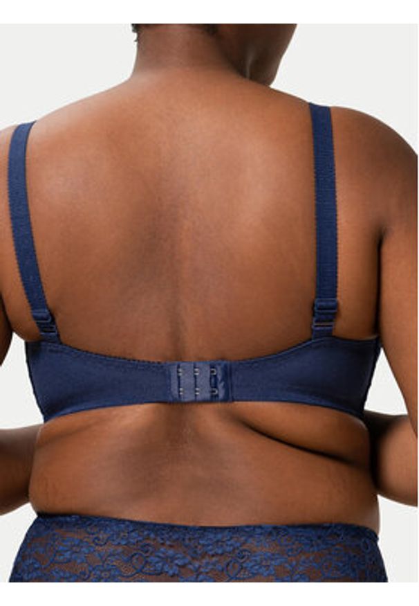 Triumph Biustonosz z fiszbiną Amourette 300 10166797 Granatowy. Kolor: niebieski. Materiał: syntetyk