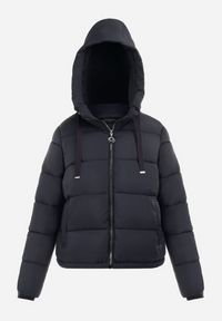 Born2be - Granatowa Kurtka Puffer Pikowana z Kapturem Shannone. Okazja: na co dzień. Typ kołnierza: kaptur. Kolor: niebieski. Długość rękawa: długi rękaw. Długość: długie. Wzór: jednolity. Sezon: zima, jesień. Styl: casual #8