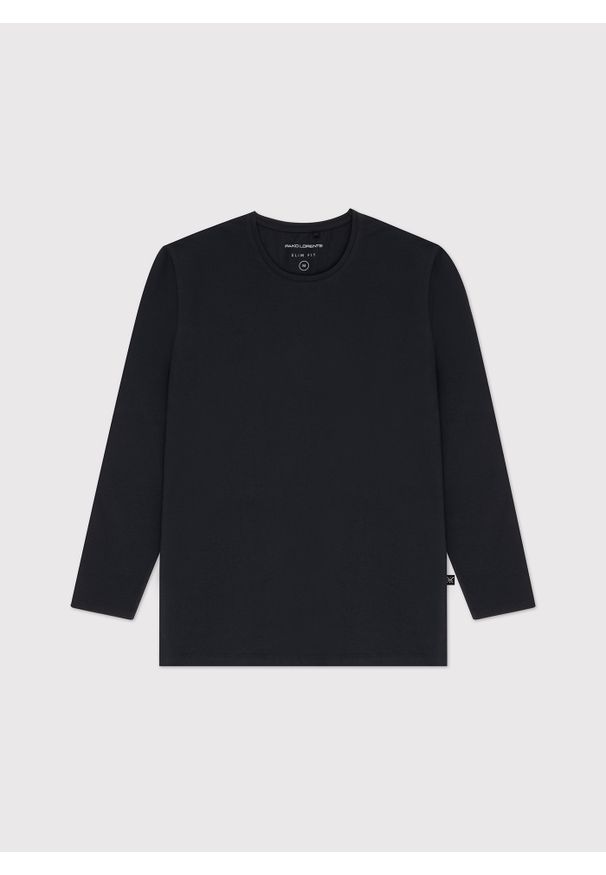 Pako Lorente - PAKO LORENTE – Longsleeve męski w kolorze czarnym. Kolor: biały, niebieski, czarny. Materiał: bawełna, elastan. Długość rękawa: długi rękaw. Długość: długie
