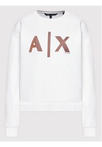 Armani Exchange Bluza 3LYM79 YJ9UZ 1100 Biały Regular Fit. Kolor: biały. Materiał: bawełna