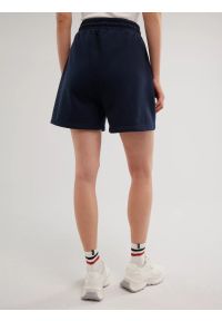 Big-Star - Szorty damskie dresowe granatowe Arisala 403. Okazja: do domu. Kolor: niebieski. Materiał: dresówka. Wzór: haft, ze splotem. Styl: klasyczny, sportowy #4