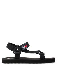 Tommy Jeans Sandały Tjm Casual Sandal EM0EM01399 Czarny. Okazja: na co dzień. Kolor: czarny. Materiał: materiał. Styl: casual #1