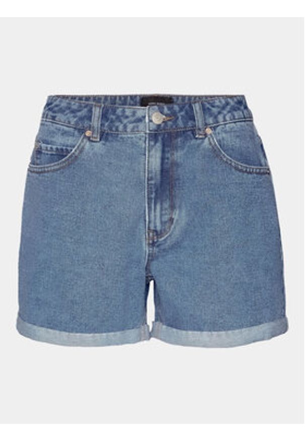 Vero Moda Szorty jeansowe Zuri 10279493 Niebieski Regular Fit. Kolor: niebieski. Materiał: bawełna