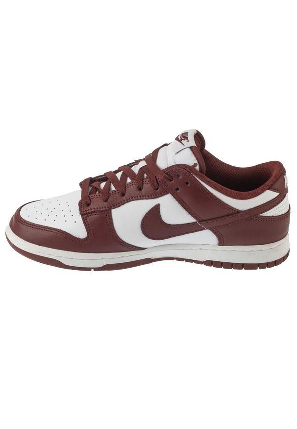 Nike - Buty sportowe Sneakersy męskie, Dunk Low Retro. Kolor: biały. Sport: turystyka piesza