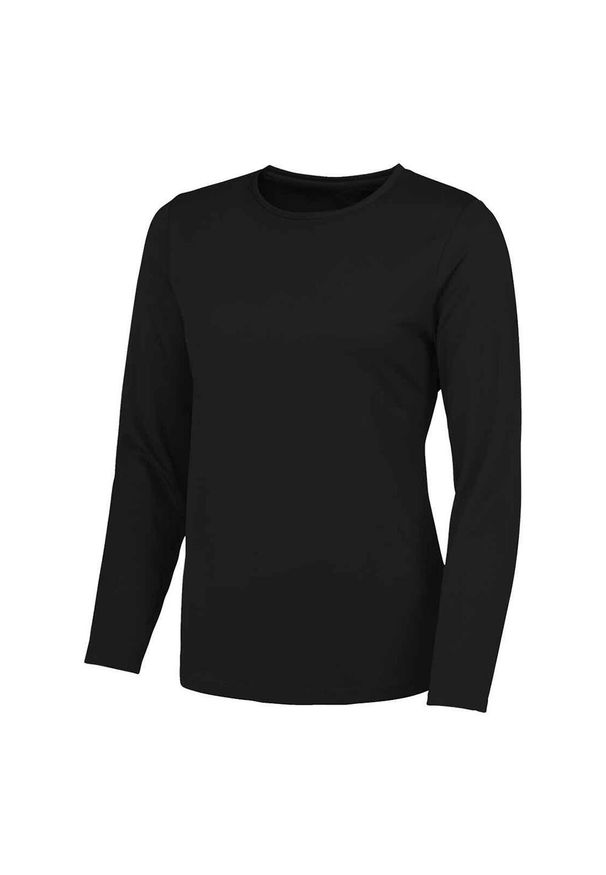 JUST COOL - Koszulka Damska Z Długim Rękawem. Kolor: fioletowy. Długość rękawa: długi rękaw. Długość: długie. Sport: turystyka piesza