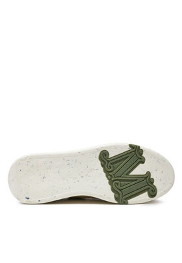 Max Mara Sneakersy Activegreen 2414761111 Beżowy. Kolor: beżowy. Materiał: skóra