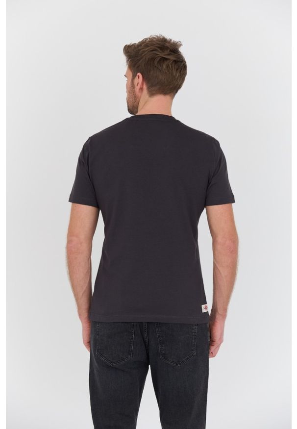 Aeronautica Militare - AERONAUTICA MILITARE Grafitowy bawełniany męski t-shirt M.C., Rozmiar M. Kolor: szary. Materiał: bawełna