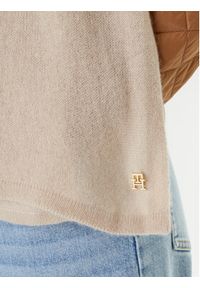TOMMY HILFIGER - Tommy Hilfiger Szalik AW0AW17790 Beżowy. Kolor: beżowy. Materiał: kaszmir, materiał #3