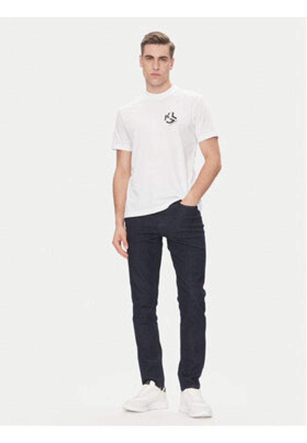 Karl Lagerfeld Jeans Jeansy A2M10123 Granatowy Slim Fit. Kolor: niebieski
