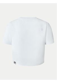 The North Face T-Shirt NF0A55AO Błękitny Cropped Fit. Kolor: niebieski. Materiał: bawełna