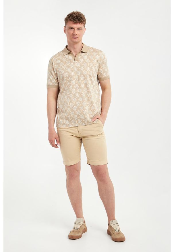 Karl Lagerfeld - Polo męskie z nadrukiem KARL LAGERFELD. Typ kołnierza: polo. Wzór: nadruk