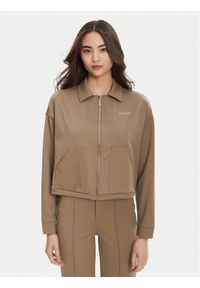 Guess Bluza V5YL08 KCX42 Brązowy Regular Fit. Kolor: brązowy. Materiał: syntetyk #1