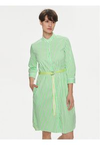 JOOP! Sukienka koszulowa 30042008 Zielony Regular Fit. Kolor: zielony. Materiał: bawełna. Typ sukienki: koszulowe #1