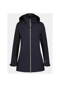 LUHTA - Kurtka softshell damska Luhta Erkkola. Kolor: niebieski. Materiał: softshell. Długość: długie
