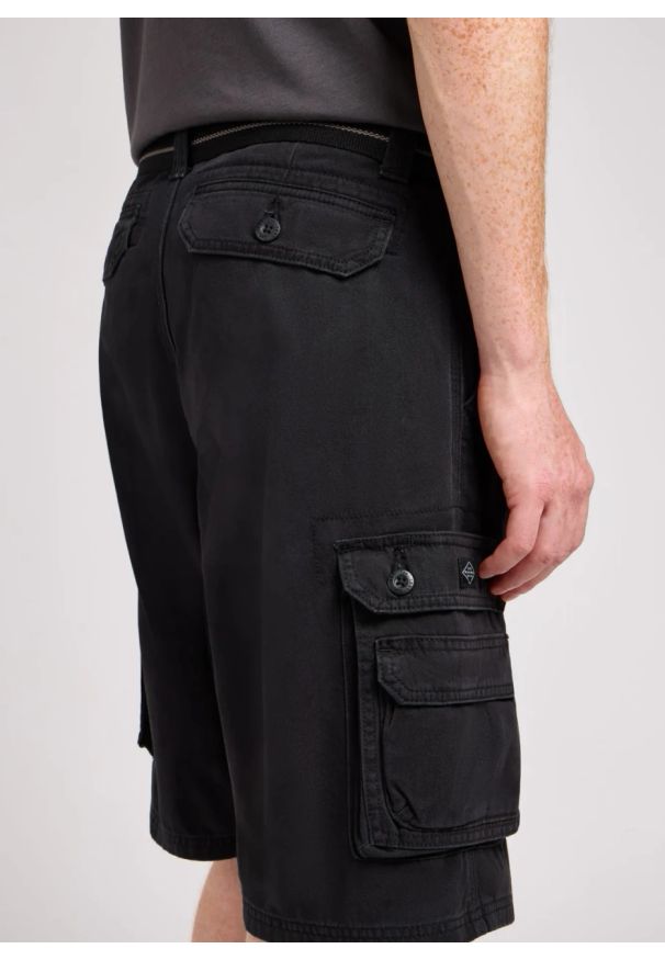 Lee - MESKIE SZORTY LEE WYOMING CARGO BLACK 112333740