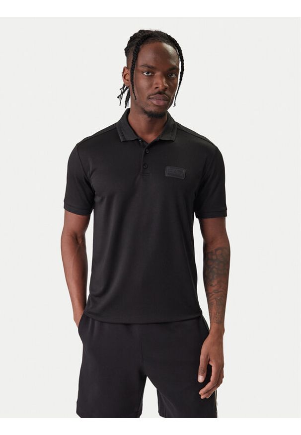 EA7 Emporio Armani Polo 7M001359 AF13862 UC001 Czarny Slim Fit. Typ kołnierza: polo. Kolor: czarny. Materiał: syntetyk