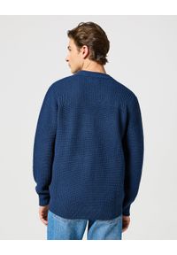 Wrangler - WRANGLER MĘSKI SWETER CARDIGAN BLUE 112357288