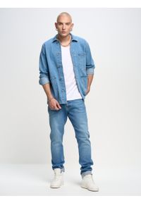 Big-Star - Spodnie jeans męskie Harper 232. Stan: podwyższony. Kolor: niebieski. Styl: klasyczny, elegancki #2