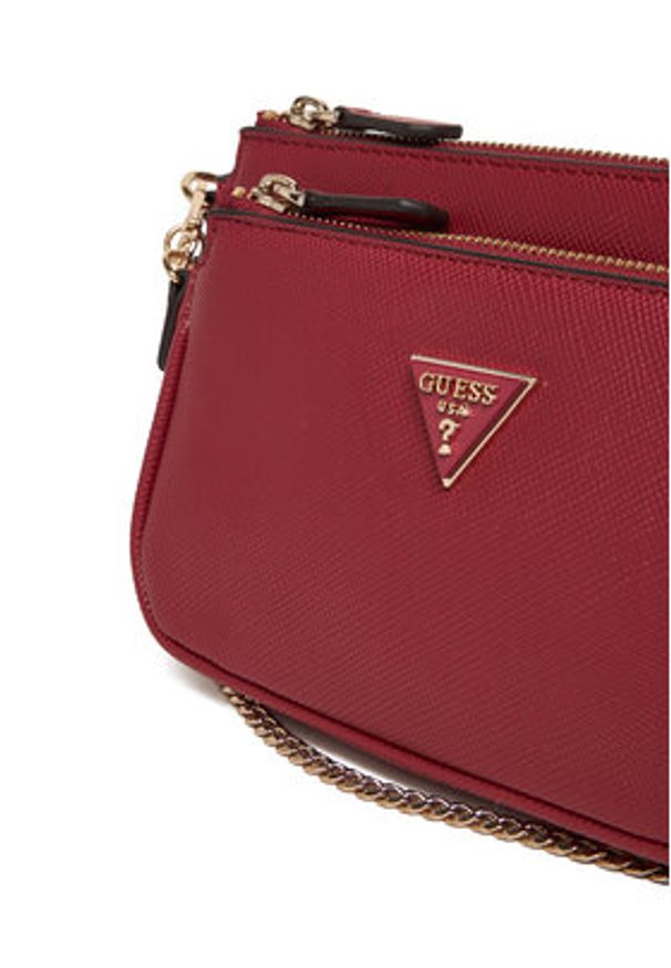 Guess Torebka Noelle II Mini HWZG96 72710 Czerwony. Kolor: czerwony. Materiał: skórzane