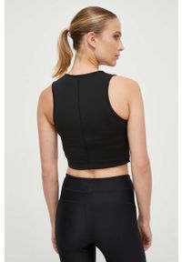 Guess top damski kolor czarny. Kolor: czarny. Materiał: dzianina. Styl: klasyczny #4