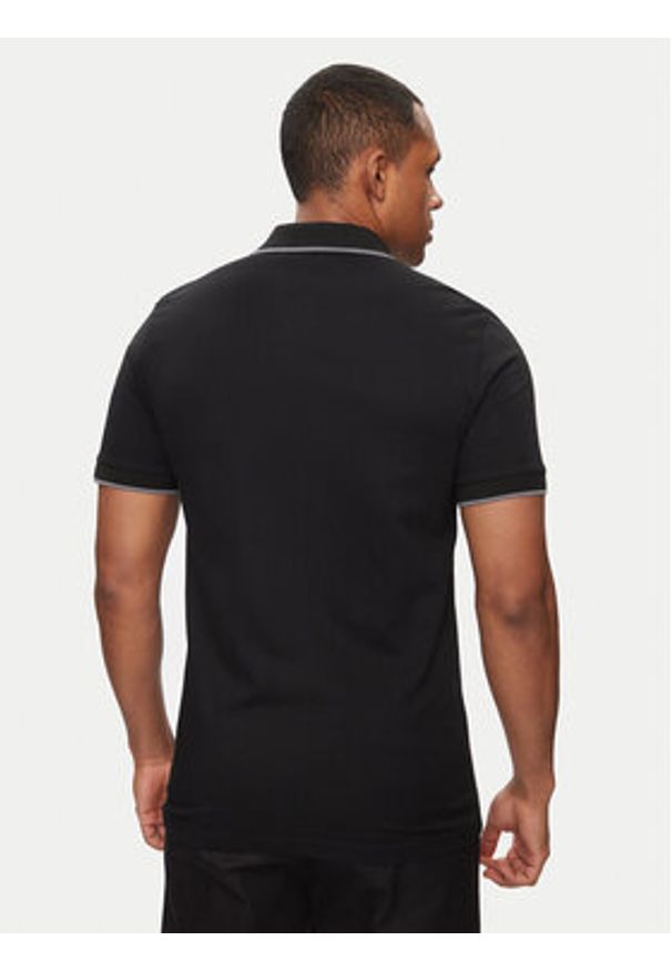 BOSS - Boss Polo Passertip 50507699 Czarny Slim Fit. Typ kołnierza: polo. Kolor: czarny. Materiał: bawełna