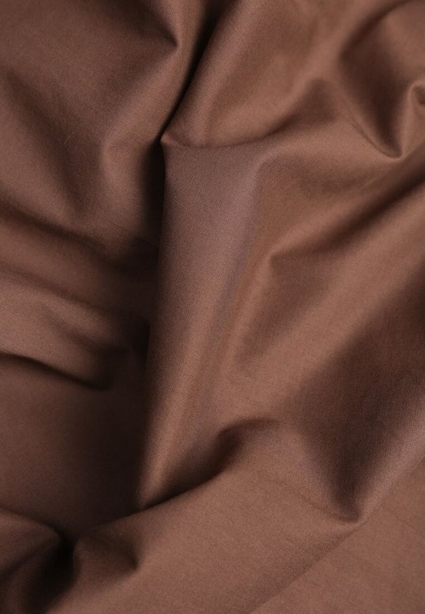 Renee - Brązowa Rozkloszowana Sukienka z Bawełny z Wiązanymi Ramiączkami Milistia. Okazja: na co dzień. Typ kołnierza: dekolt gorset. Kolor: brązowy. Materiał: bawełna. Długość rękawa: na ramiączkach. Typ sukienki: gorsetowe. Styl: casual, elegancki