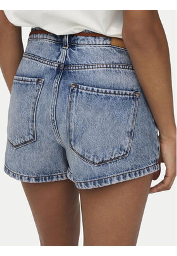 only - ONLY Szorty jeansowe Kelly 15221469 Niebieski jasny Regular Fit. Kolor: niebieski. Materiał: bawełna