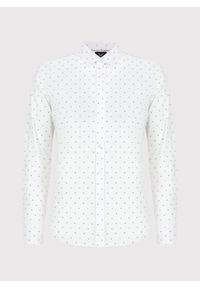 PAKO LORENTE – Koszula w kolorze białym w drobny wzór P24SF-1X-022-B-S - Pako Lorente. Okazja: na co dzień. Kolor: biały. Materiał: jeans, elastan. Styl: casual #7