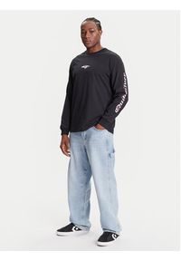 Quiksilver Bluza Mercury Old English Ls EQYZT08169 Czarny Comfort Fit. Kolor: czarny. Materiał: bawełna #5