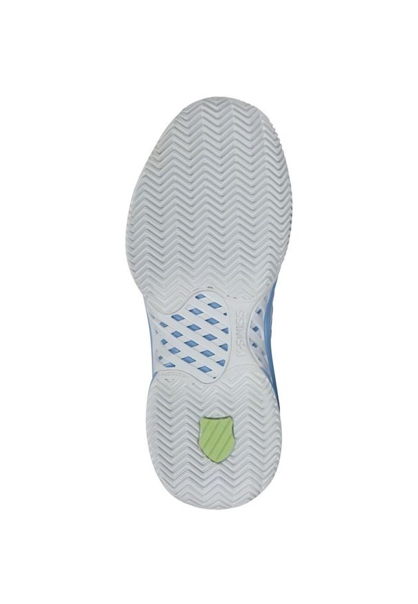 Buty do tenisa damskie K-Swiss Express Light 3. Kolor: biały, wielokolorowy, niebieski. Materiał: materiał, syntetyk. Szerokość cholewki: normalna. Sport: tenis