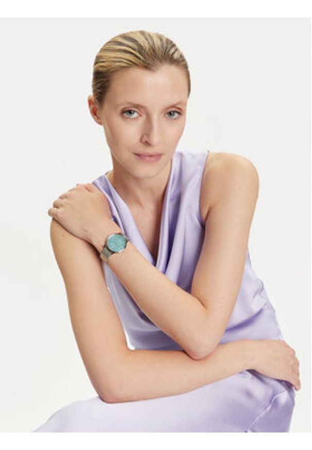 Timex Zegarek Transcend TW2Y10100 Srebrny. Kolor: srebrny